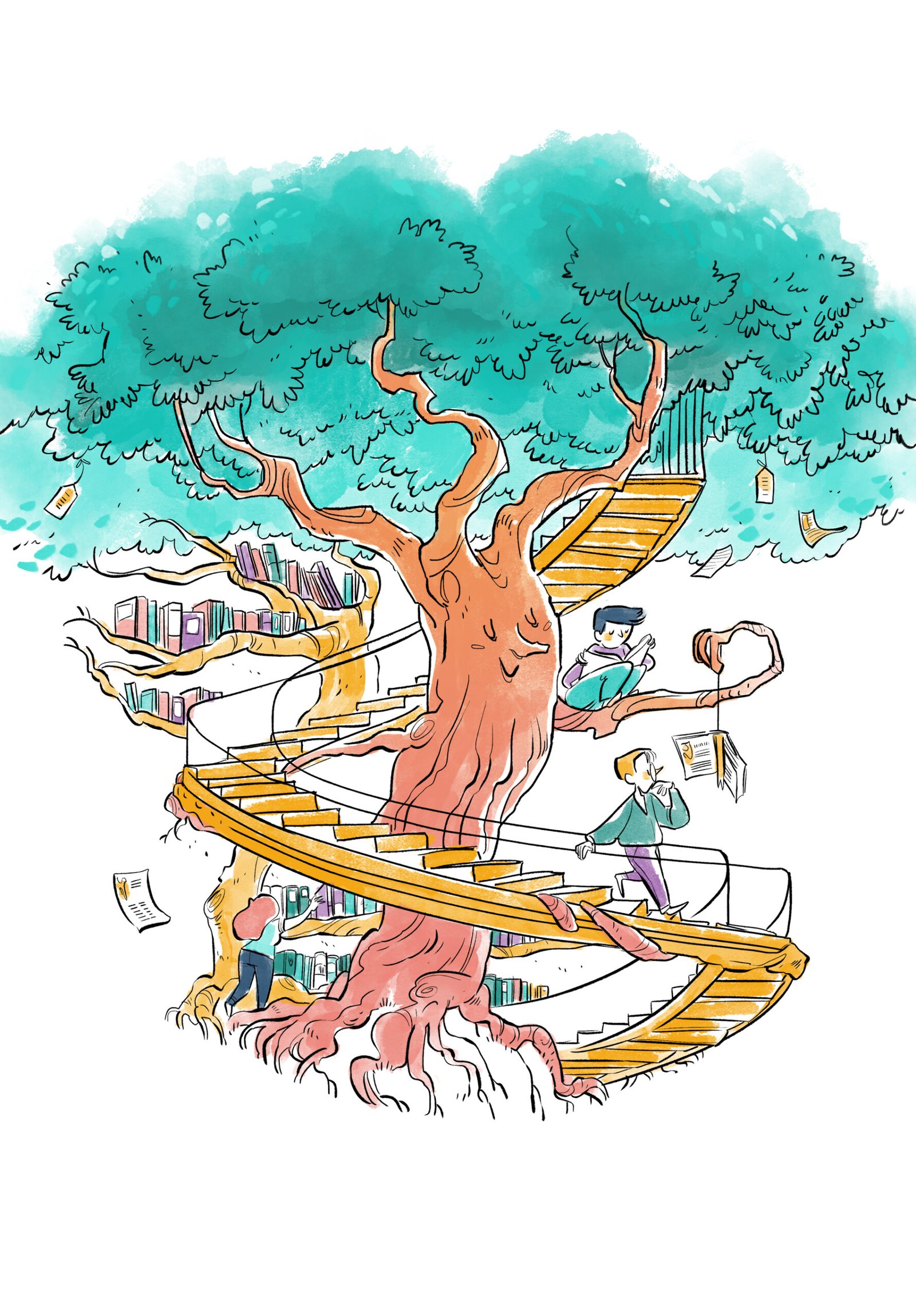 01 La permaculture du travail Dessin de Max Rambaldi 01 La permaculture du travail Dessin de Max Rambaldi